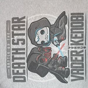 Star Wars 3XL Gray Short Sleeve Graphic T-shirt I Battle On The Death Star